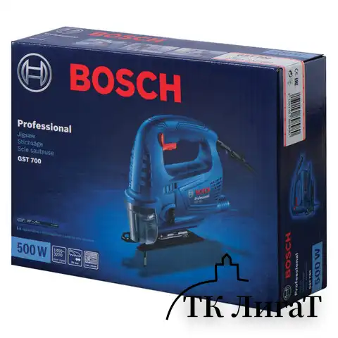 Лобзик сетевой, 500 Вт, 3200 ход./мин, глубина реза 70 мм, BOSCH GST 700 PROFESSIONAL 06012A7020