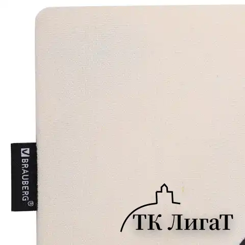Сумка-шоппер BRAUBERG PREMIUM, канвас, 40х35 см, на кнопке, карман, бежевый, Yin yang, 271901