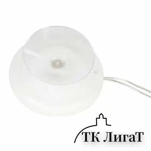 Световая фигура на присоске ЗОЛОТАЯ СКАЗКА "Снежинка", 12 LED, на батарейках, теплый белый, 591274