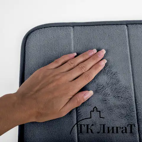 Комплект ковриков MEMORY EFFECT для ванной 50х80 см и туалета 40х60 см темно-серый LAIMA HOME, 608448