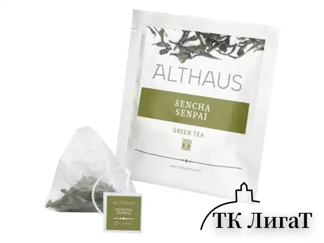 Чай ALTHAUS "Sencha Senpai", ГЕРМАНИЯ, зеленый, 15 пирамидок по 2,75 г, TALTHL-P00005