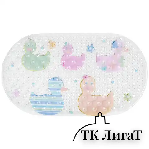Коврик противоскользящий для ванной детский, УТЯТА, 69х39 см, 1 шт., BRAUBERG KIDS, 665184