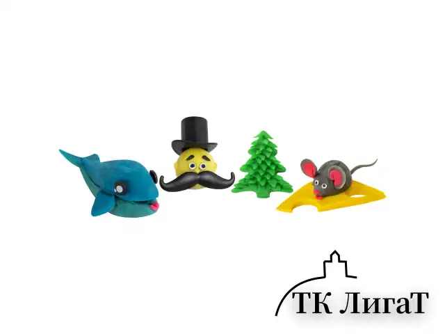 Пластилин-тесто для лепки BRAUBERG KIDS, 12 цветов., 600 г, 6 формочек, 1 скалка, ведерко, 106721