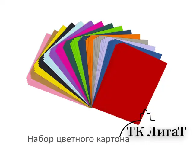 Набор цветного картона и бумаги А4 ТОНИРОВАННЫХ В МАССЕ, 60+60 л., 15 цв., BRAUBERG, "Творчество", 115088