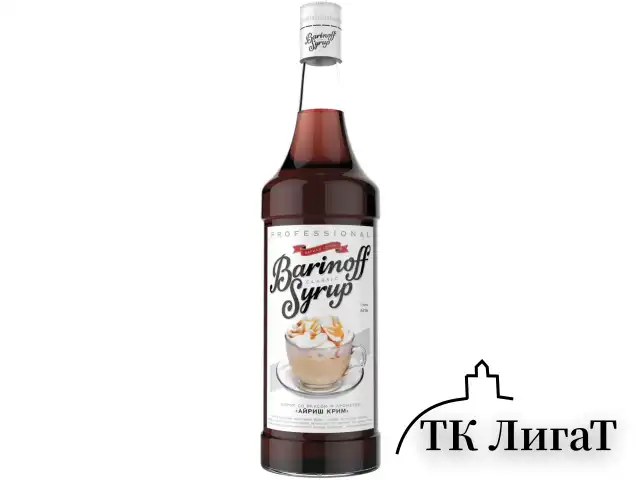 Сироп BARINOFF "Айриш-Крим", 1 л, стеклянная бутылка