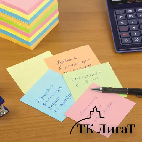 Блок для записей ОФИСМАГ непроклеенный, куб 9х9х9 см, цветной, 124444