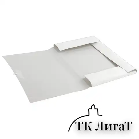 Папка для бумаг с завязками картонная мелованная ОФИСМАГ, гарантированная плотность 320 г/м2, до 200 листов, 124568