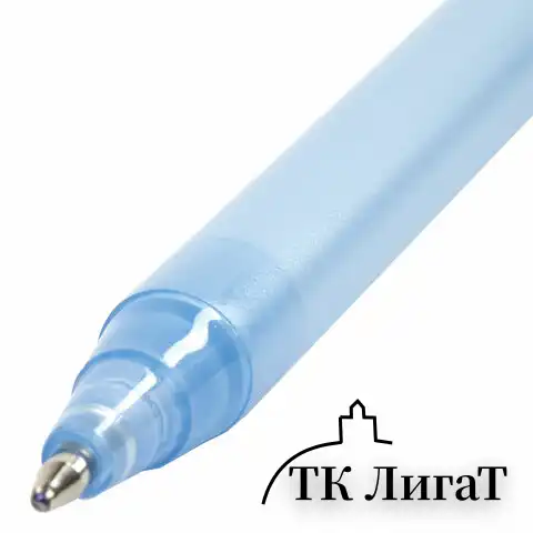 Ручка шариковая ОФИСМАГ i-STICK, СИНЯЯ, пишущий узел 0,7 мм, линия письма 0,35 мм, 143227, BP228