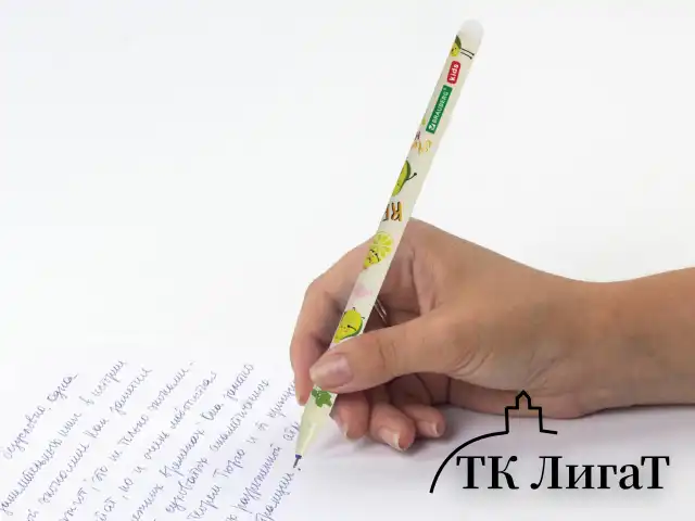 Ручка стираемая гелевая BRAUBERG KIDS "MIX", СИНЯЯ, корпус ассорти, игольчатый наконечник 0,5 мм, линия 0,35 мм, 144101