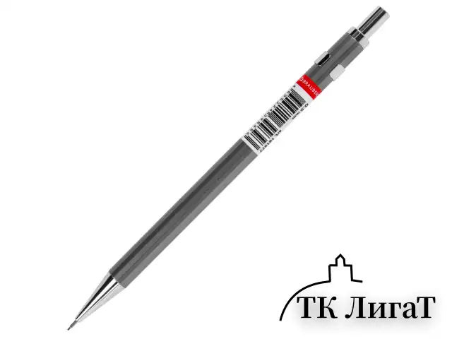 Карандаш механический 0,5 мм, HB, BRAUBERG "CHROME", металлический корпус, 181977
