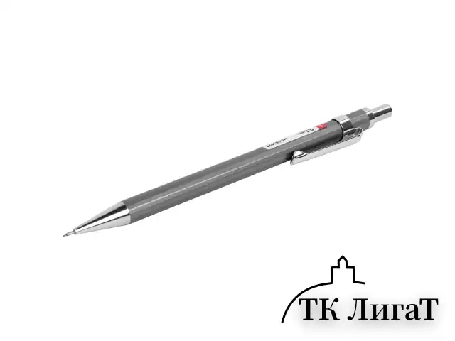 Карандаш механический 0,5 мм, HB, BRAUBERG "CHROME", металлический корпус, 181977