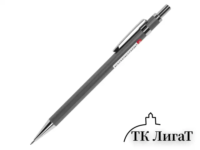 Карандаш механический 0,5 мм, HB, BRAUBERG "CHROME", металлический корпус, 181977