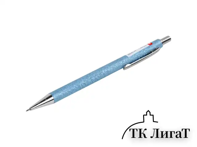 Карандаш механический 0,5 мм, HB, BRAUBERG OCEAN BLUE, металлический корпус, 181978