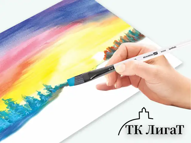 Кисти художественные набор 10 шт., синтетика, в ПВХ-пенале, № 1-10, BRAUBERG ART DEBUT, 201050