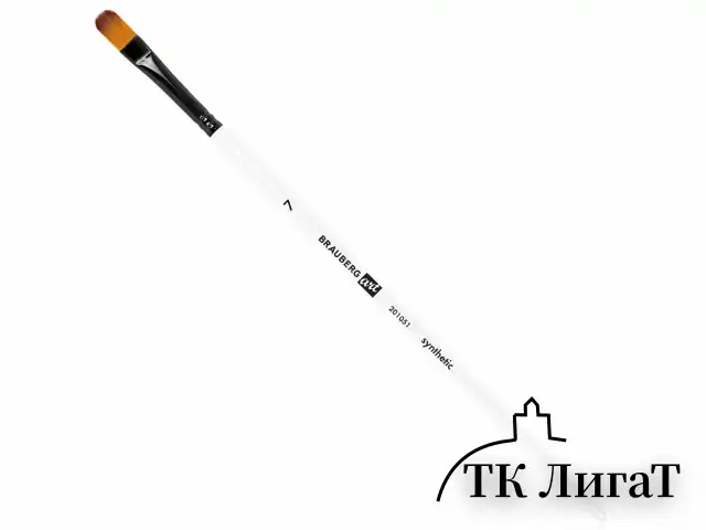 Кисти художественные набор 12 шт., синтетика, овальные № 1-12, BRAUBERG ART DEBUT, 201051