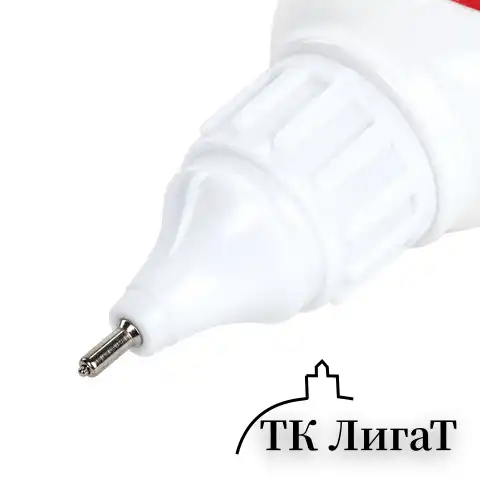 Ручка-корректор + корректирующая жидкость ОФИСМАГ, 12 мл, 2 в 1: металлический наконечник + кисточка, 225218