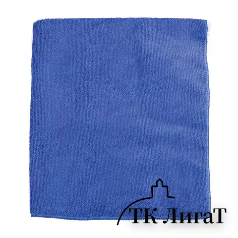 Тряпки для мытья пола, КОМПЛЕКТ 3 шт., микрофибра, 50х60 см, синие, 260 г/м2, ОФИСМАГ, 603945