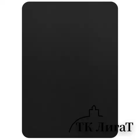 Табличка меловая А5 (14,8x21 см), КОМПЛЕКТ 10 штук, пластиковая, 0,5 мм, ЧЕРНАЯ, BRAUBERG, 291301
