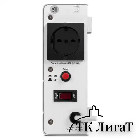 Стабилизатор SVEN SLIM-500 LCD, 400 Вт, 140-260 В, 1 евророзетка, настенное крепление, SV-012809