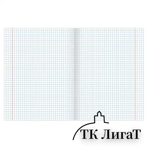 Тетрадь А5, 48 л., ОФИСМАГ, скоба, клетка, обложка картон, ДЕЛОВАЯ, 402789
