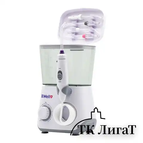 Ирригатор для полости рта (НДС 10%) B.WELL WI-933, стационарный, емкость резерв 0,8 л, 8 насадок, белый