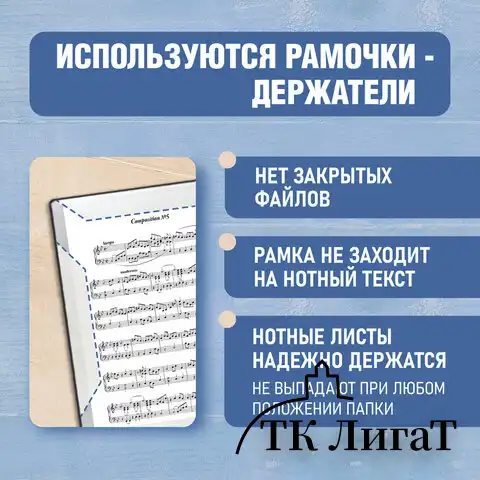 Папка тетрадь для нот А4, 20 вкладышей на 40 страниц, на гребне, пластик, ЧЕРНАЯ, BRAUBERG, 404643