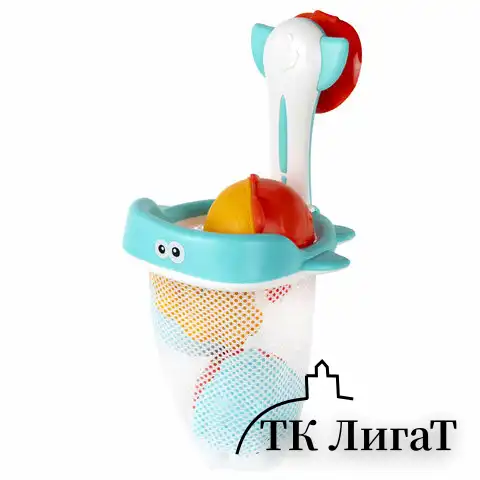 Игрушки для ванной, 17 штук, БОЛЬШОЙ НАБОР, с сетью для хранения, BRAUBERG KIDS, 665187