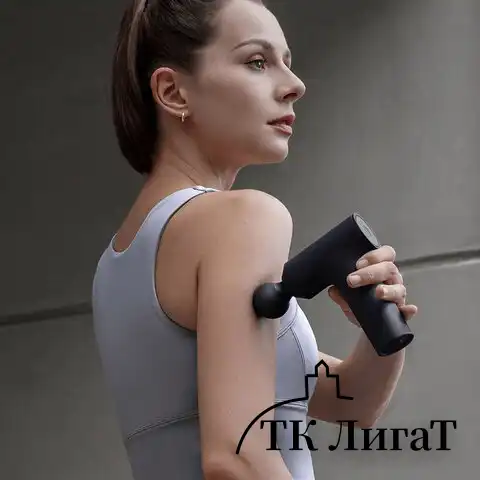 Массажный пистолет XIAOMI Massage Gun Mini, перкуссионный, 3 режима, 3 насадки, до 25, BHR6083GL