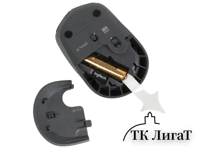 Мышь беспроводная LOGITECH M171, 2 кнопки + 1 колесо-кнопка, оптическая, черная, 910-004424