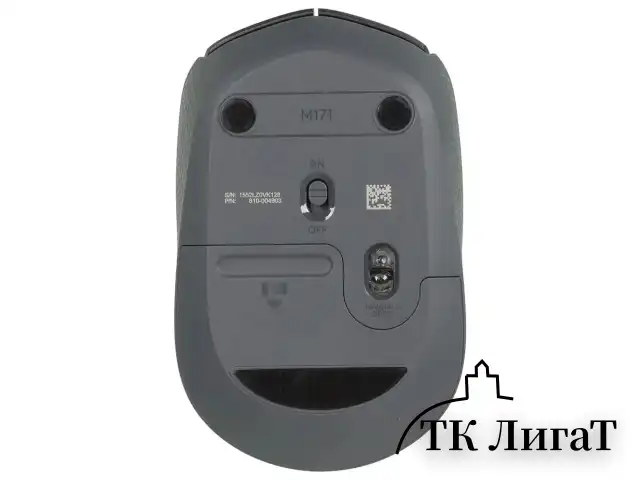 Мышь беспроводная LOGITECH M171, 2 кнопки + 1 колесо-кнопка, оптическая, черная, 910-004424