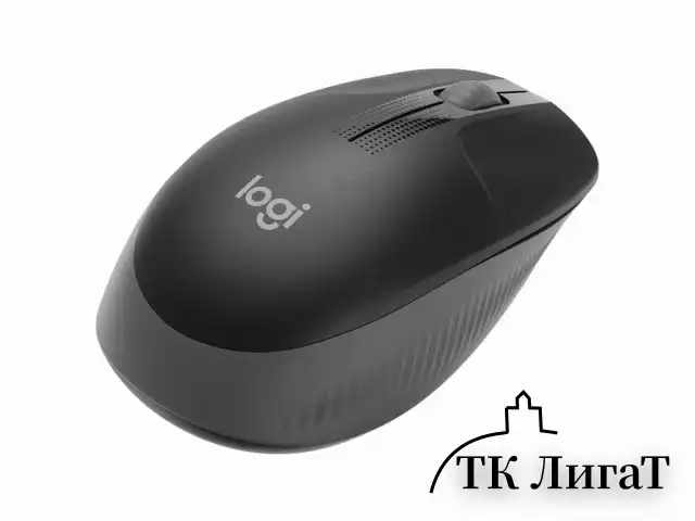 Мышь беспроводная LOGITECH M190, 2 кнопки+1 колесо-кнопка, оптическая, чёрно-серый 910-005905