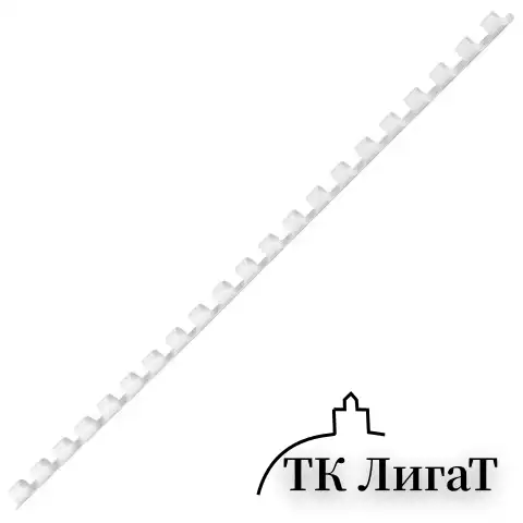 Пружины пластиковые для переплета, КОМПЛЕКТ 100 шт., 8 мм (для сшивания 21-40 л.), белые, ОФИСМАГ, 531460