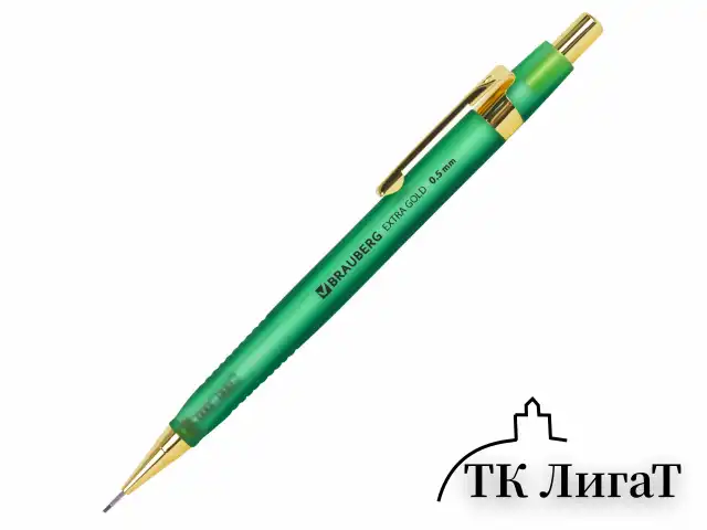 Карандаш механический 0,5 мм, HB, BRAUBERG EXTRA GOLD, ластик, корпус SOFT TOUCH, ассорти, 181963
