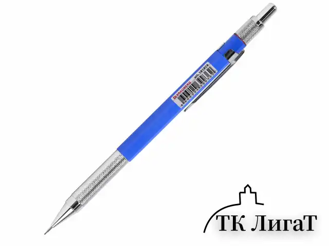 Карандаш механический 0,5 мм, HB, BRAUBERG METALLIC X-05, металлические детали, 181974
