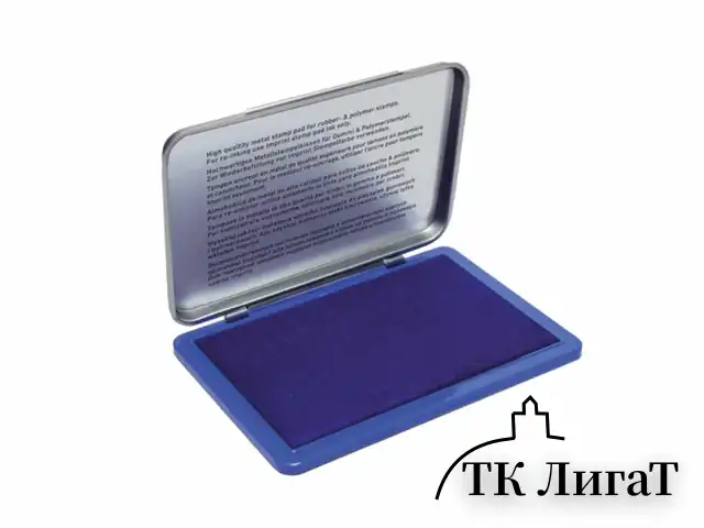 Штемпельная подушка TRODAT IDEAL, 90х56 мм, металлический корпус, синяя, 9071Мс, 153125