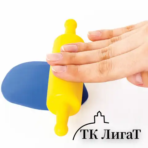 Формочки для лепки 10 штук и скалка ЮНЛАНДИЯ, европодвес, 229621