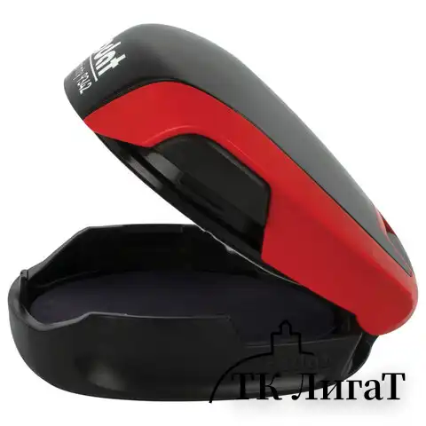 Оснастка для печатей КАРМАННАЯ, D=42 мм, синий, TRODAT 9342 MICRO P4, корпус красный, подушка, 163189