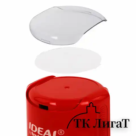 Оснастка для печатей оттиск D=42 мм, синий, TRODAT IDEAL 46042, корпус КРАСНЫЙ, крышка, подушка,125311