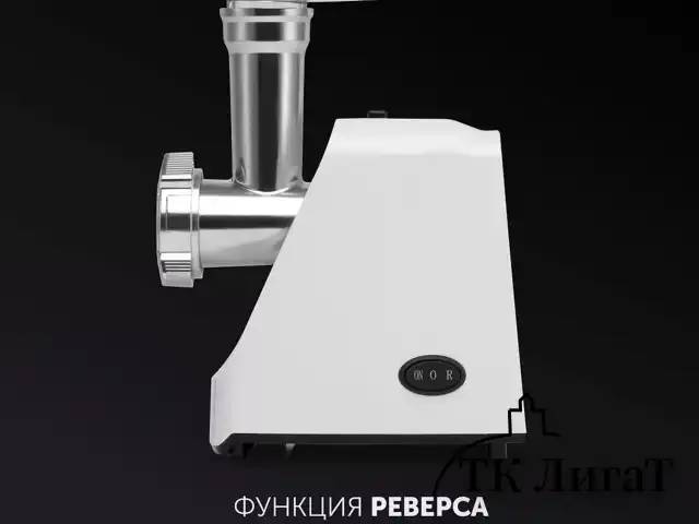 Мясорубка POLARIS PMG 1852, 1800Вт, производительность 2кг/мин, 2 насадки, реверс, бе