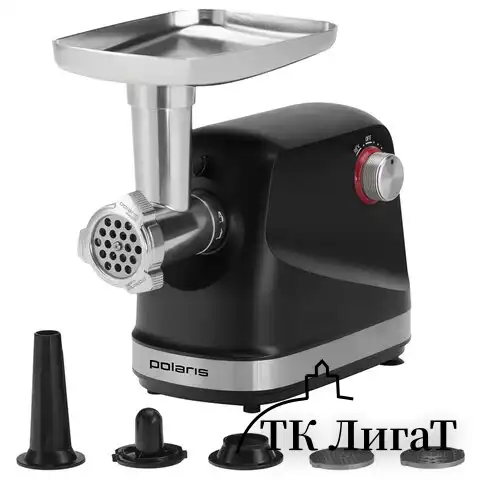 Мясорубка POLARIS PMG 2582, 2500Вт, производительность 2,7кг/мин, 5 насадок, реверс, пластик, 55009