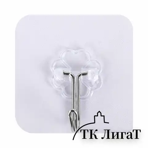 Крючки самоклеящиеся универсальные 6х6 см, КОМПЛЕКТ 10 шт., сталь + ПВХ, LAIMA Home, 608791