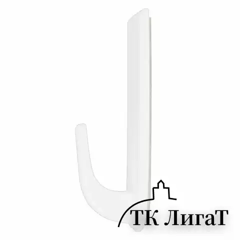 Крючки самоклеящиеся универсальные 6,6х2,1 см, КОМПЛЕКТ 6 шт., белые, LAIMA Home, 608793
