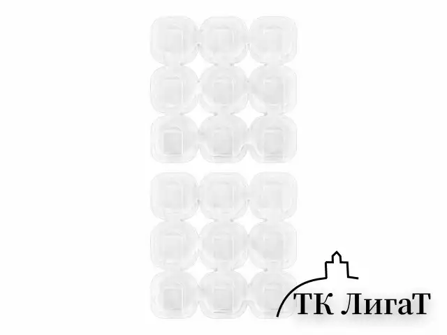 Крючки самоклеящиеся для гирлянд и проводов 1,5х1,5 см, КОМПЛЕКТ 18 шт., LAIMA Home, 608795