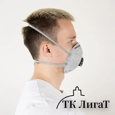 Респиратор с клапаном и угольным фильтром, КОМПЛЕКТ 10 шт., полумаска фильтрующая, формованный, FFP2, JM-8626