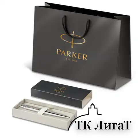 Ручка шариковая PARKER "Jotter Core Stainless Steel CT", пакет, 880892
