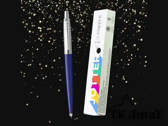 Ручка шариковая PARKER "Jotter Plastic CT", корпус синий, ежедневник А5 синий, пакет, 880896