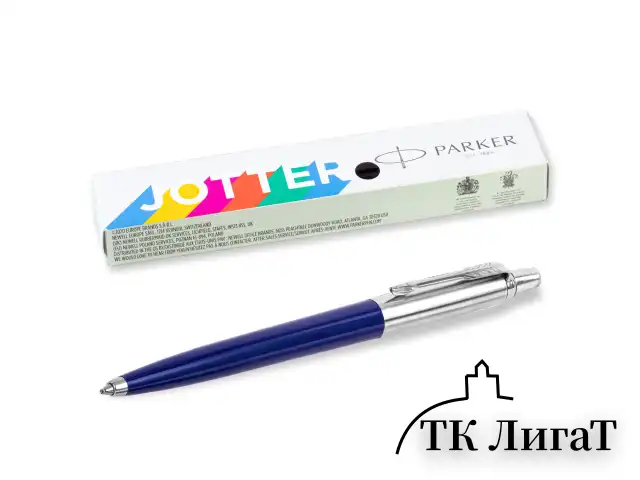 Ручка шариковая PARKER "Jotter Plastic CT", корпус синий, ежедневник А5 синий, пакет, 880896