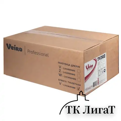 Бумага туалетная VEIRO (Система T3), КОМПЛЕКТ 30 шт., Premium, листовая, 250 листов, 21х10,8 см, 2-слойная, TV302