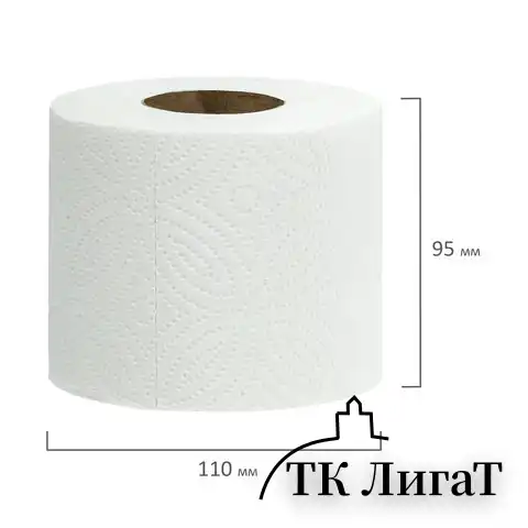 Бумага туалетная 3-х слойная, 8 рулонов (8х16,5 м), LAIMA Deluxe, 100% целлюлоза, 115396