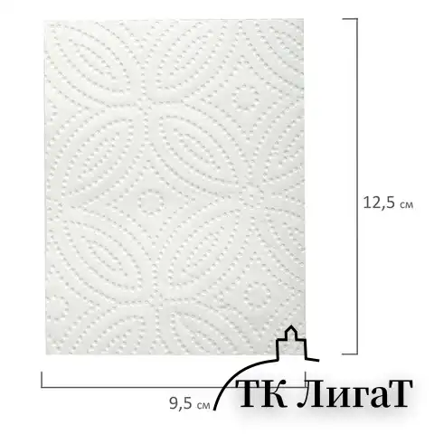 Бумага туалетная 3-х слойная, 8 рулонов (8х16,5 м), LAIMA Deluxe, 100% целлюлоза, 115396